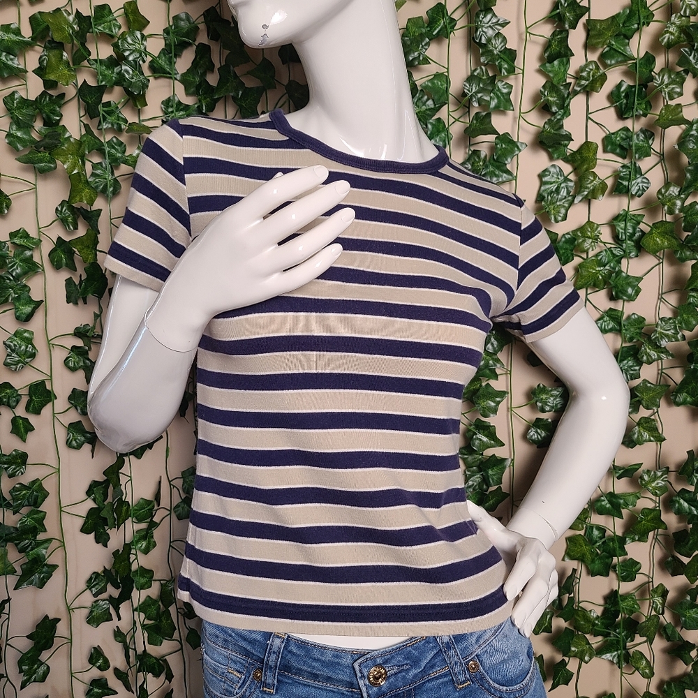 Jackpot By Carli Gry Women's Casual Large stripes European Shirt